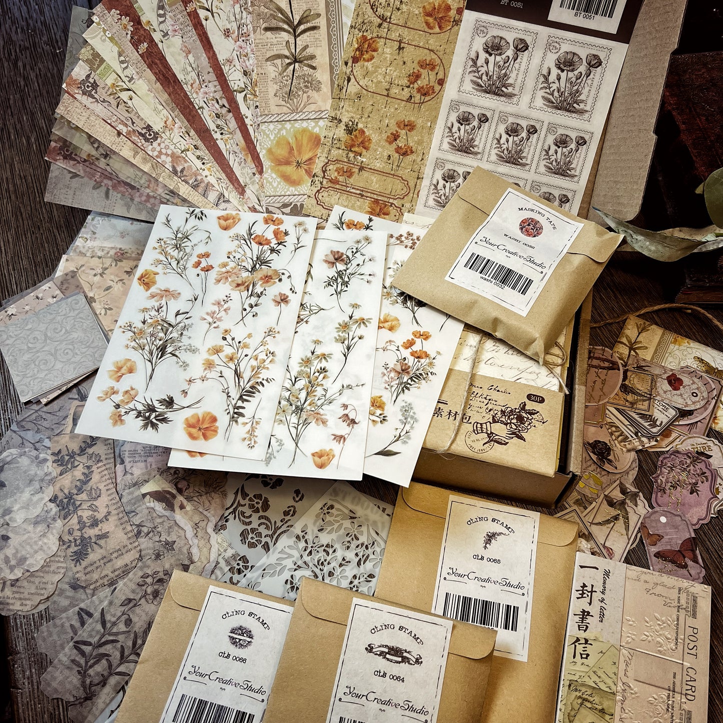 Vintage Whispers of Nature themed Collection -DR2DSZK35MM