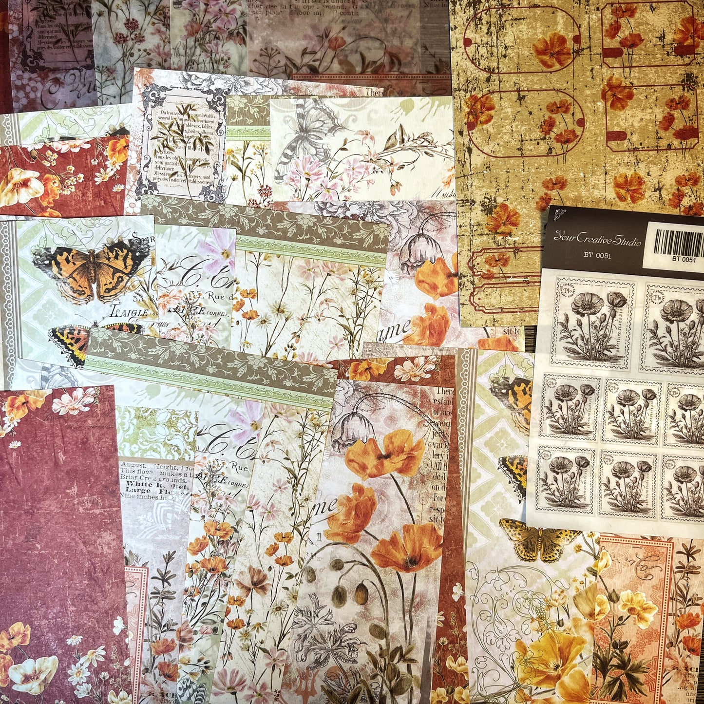 Vintage Whispers of Nature themed Collection -DR2DSZK35MM