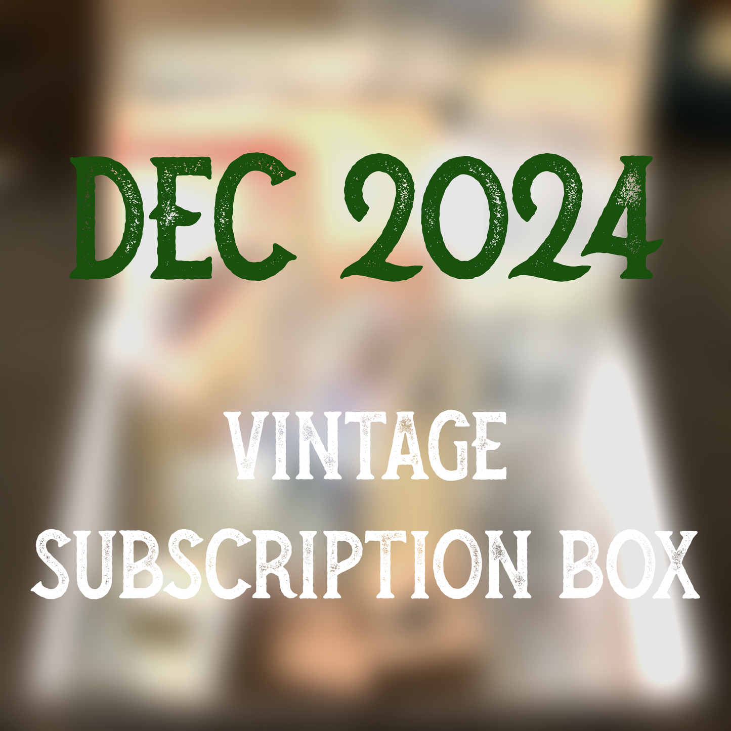 December 2024 stationery box - Vintage non-holiday themed