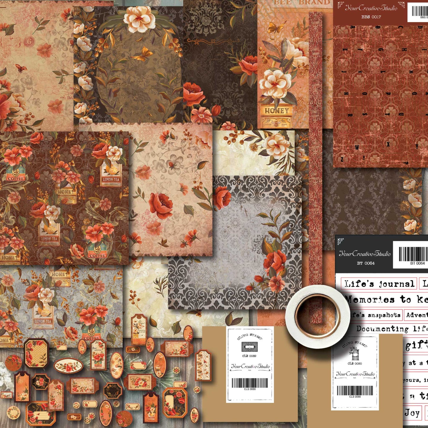 October 2024 stationery box - Vintage non-holiday themed