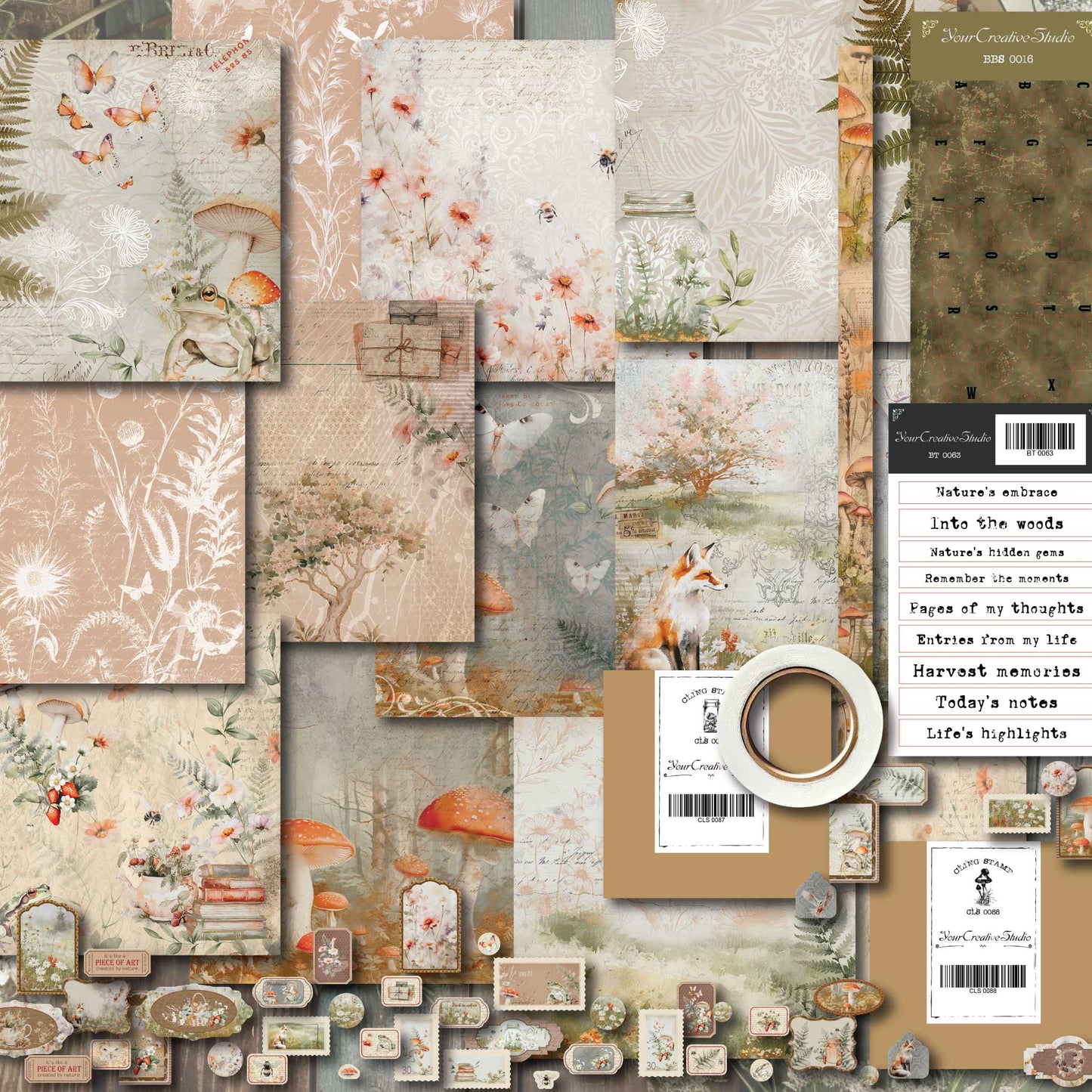 September 2024 stationery box - Vintage non-holiday themed