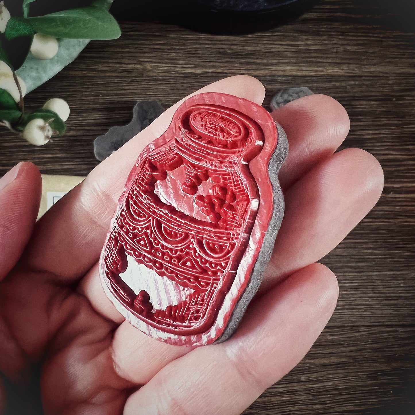 Your Creative Studio Cling Stamp flower Bottle Clip CLS 0008