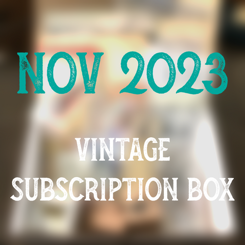 November 2023 stationery box - Vintage non-holiday themed
