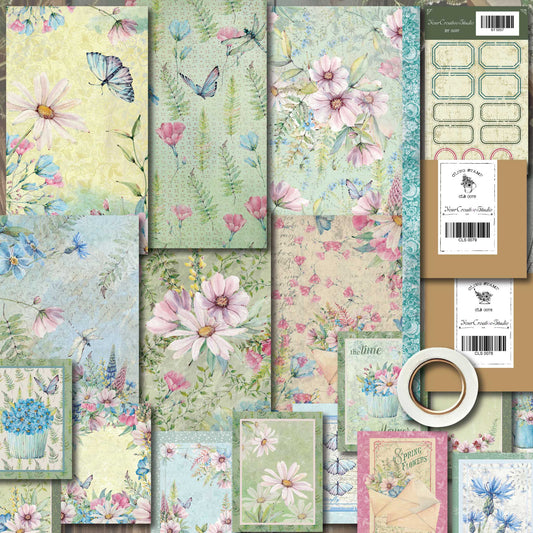 Vintage Butterfly Garden themed Collection-DS5PVCBCYST