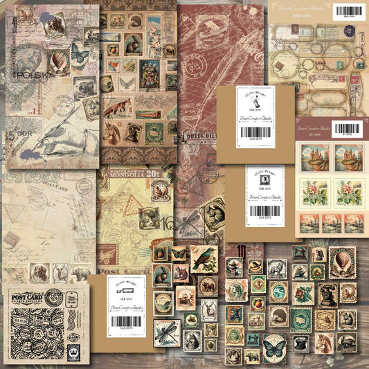 Vintage Stamps themed Collection-DCZUV3BJ2H6