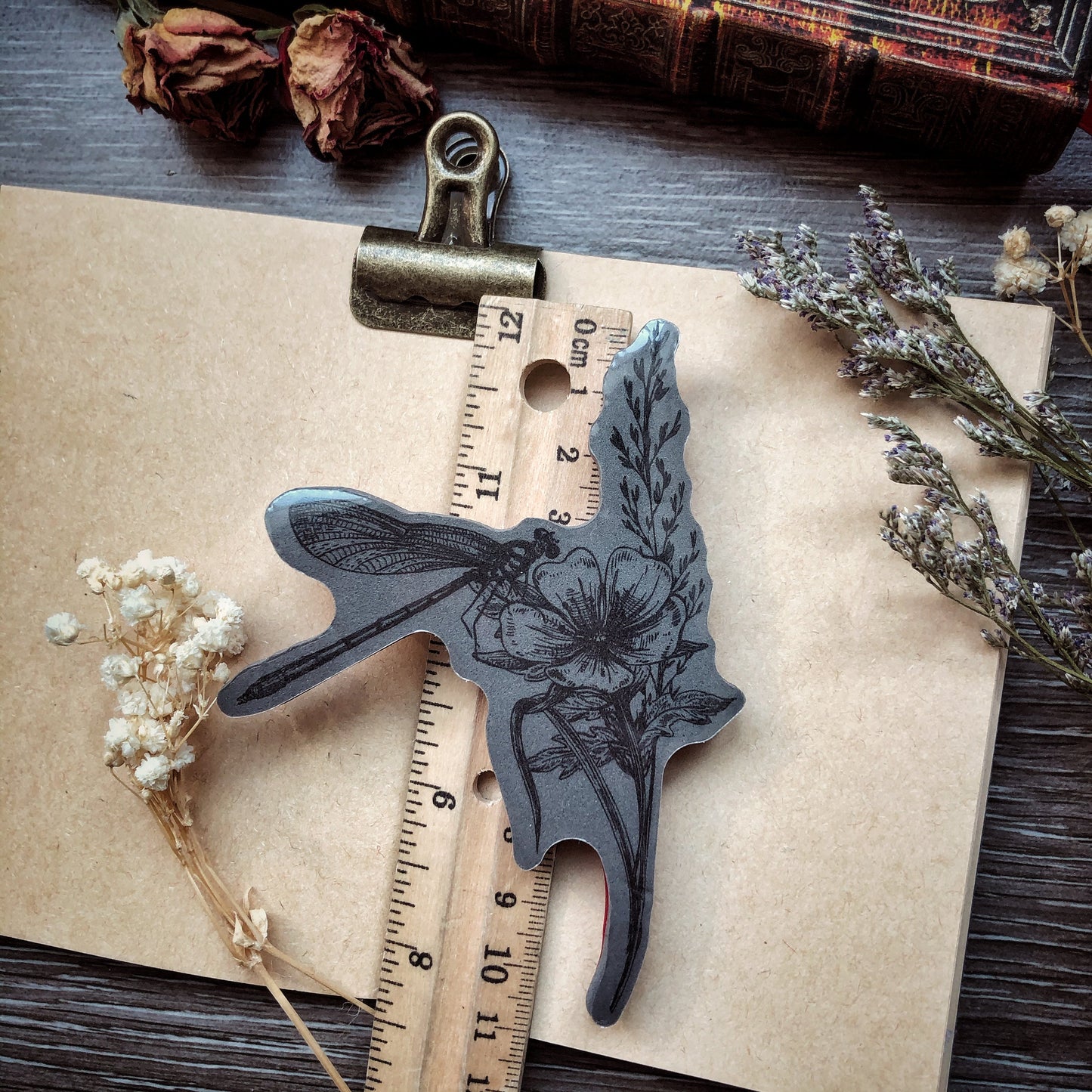 Your Creative Studio Cling Stamp Dragonfly on Flower CLS 0011