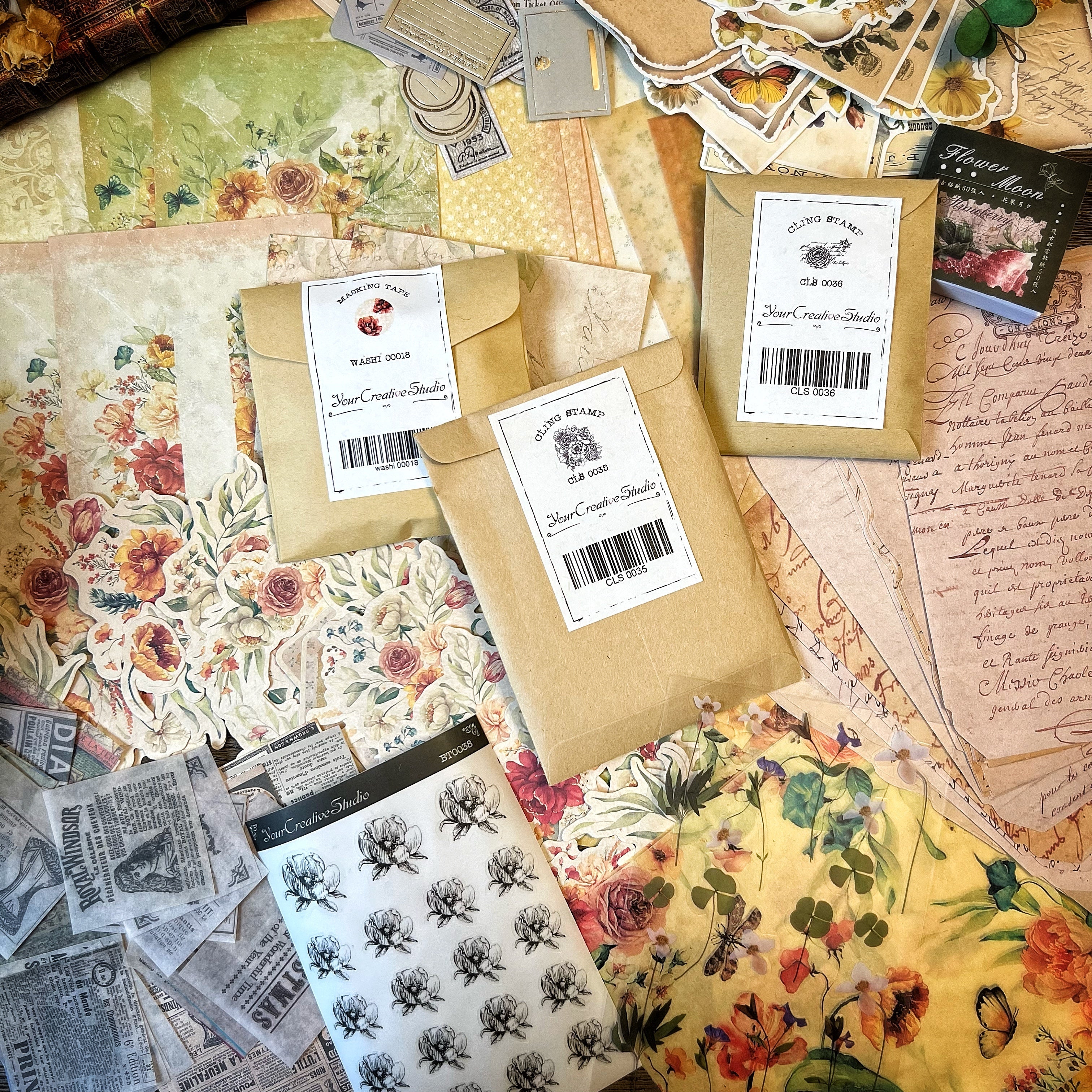 Vintage FLOWER themed Collection -D99XPMJLPVZ – YourCreativeStudio