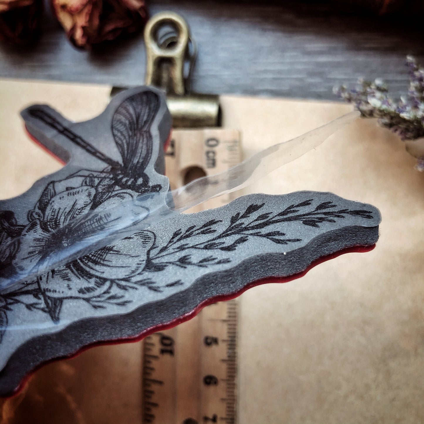 Your Creative Studio Cling Stamp Dragonfly on Flower CLS 0011