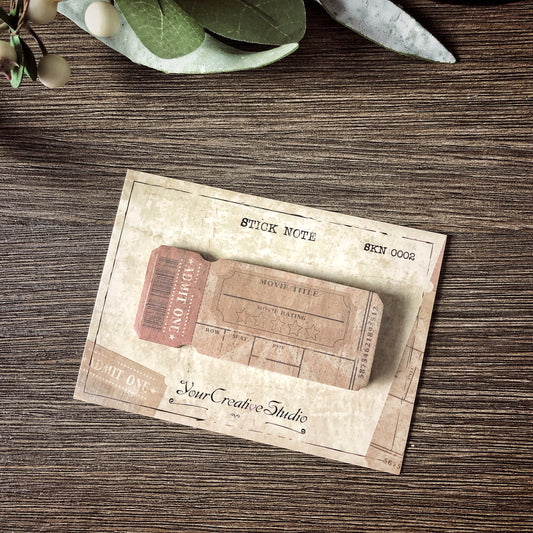 Your Creative Studio StickyNotePad Movie Ticket SKN 0002