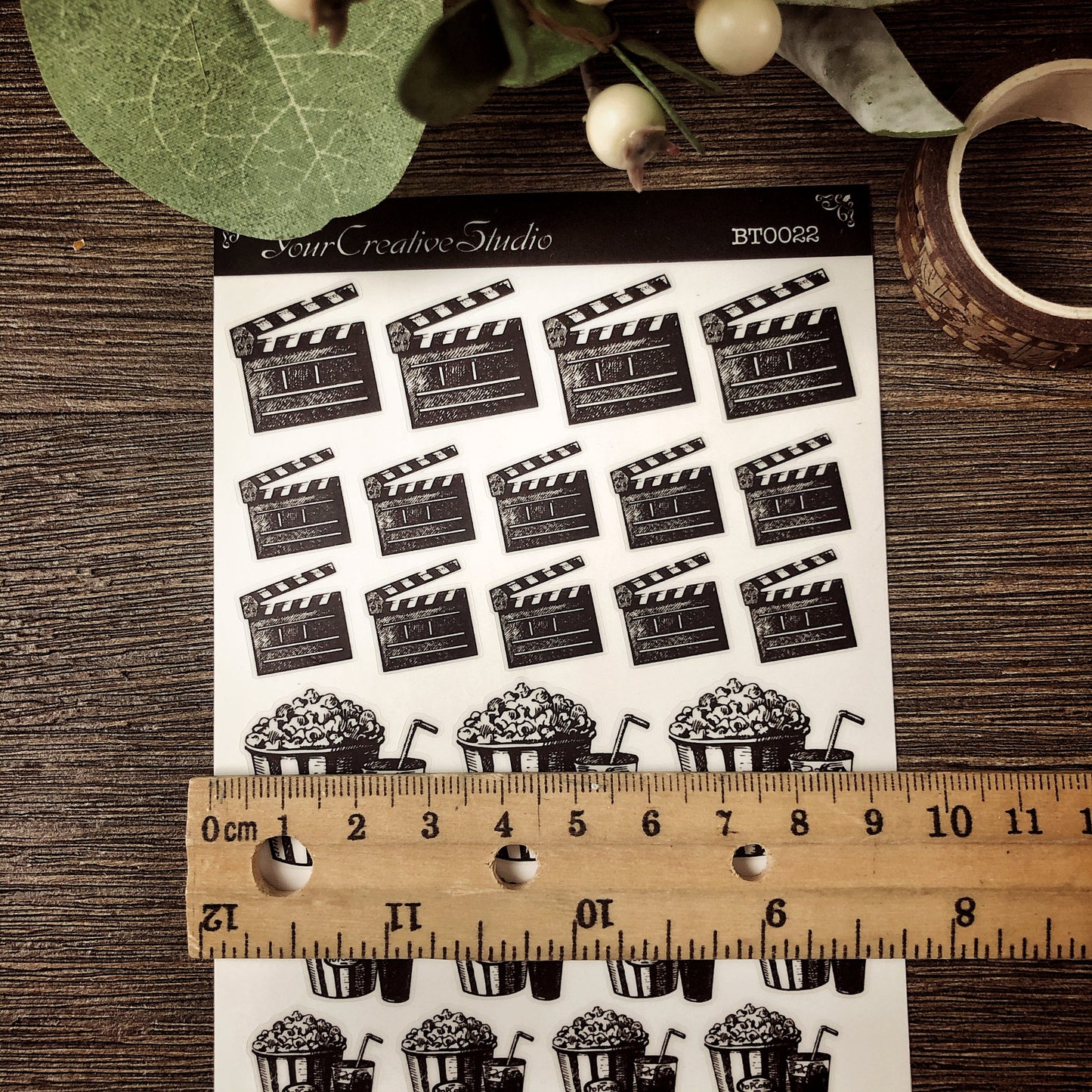 Transparent clear matte Movie Stickers BT 0022