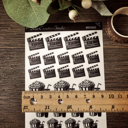 Transparent clear matte Movie Stickers BT 0022