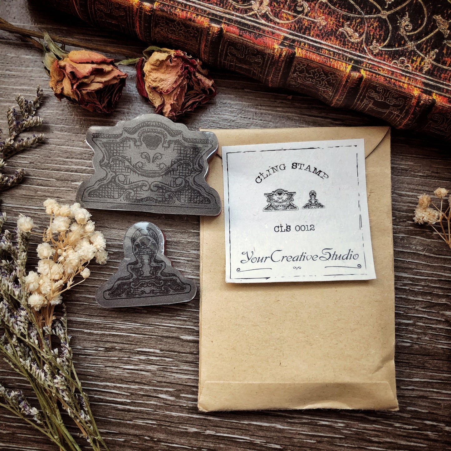 Cling Stamp Two paper clips CLS 0012