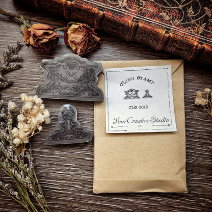 Cling Stamp Two paper clips CLS 0012