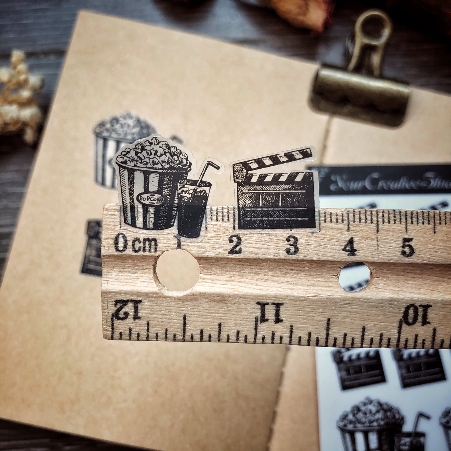 Transparent clear matte Movie Stickers BT 0022