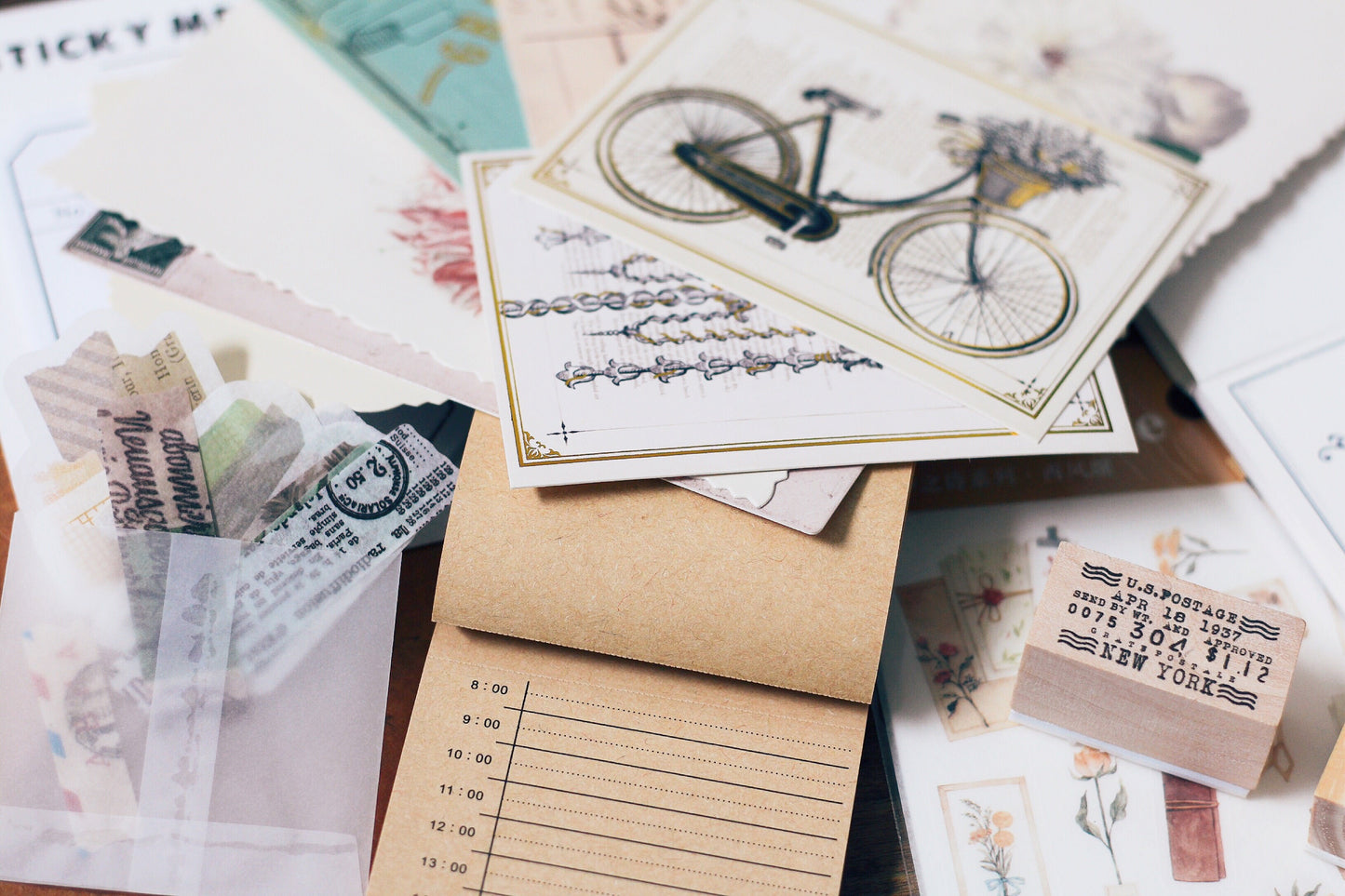 February planner 2020 stationery box - Vintage themed - YourCreativeStudio