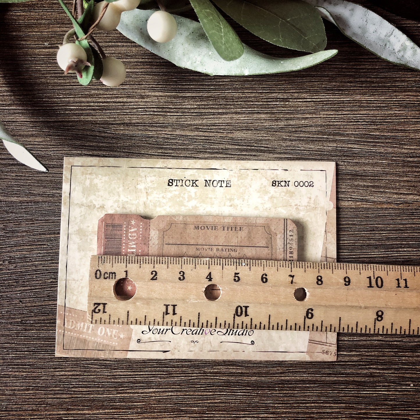 Your Creative Studio StickyNotePad Movie Ticket SKN 0002