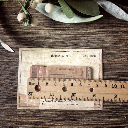 Your Creative Studio StickyNotePad Movie Ticket SKN 0002