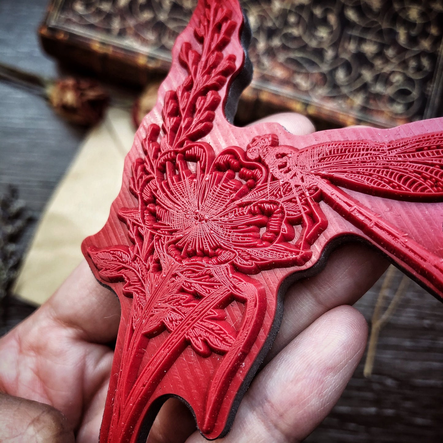 Your Creative Studio Cling Stamp Dragonfly on Flower CLS 0011