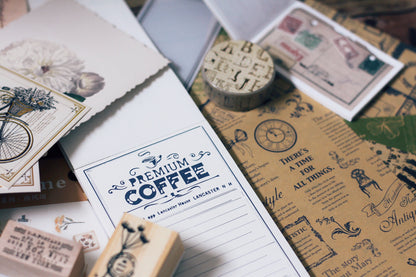 October planner stationery box - Vintage themed - YourCreativeStudio