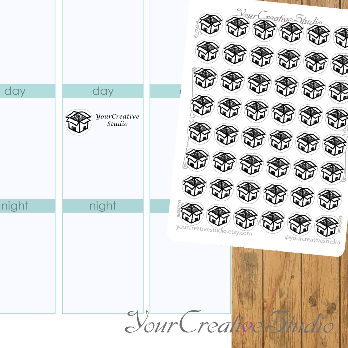 Transparent clear matte Parcels Stickers - YourCreativeStudio