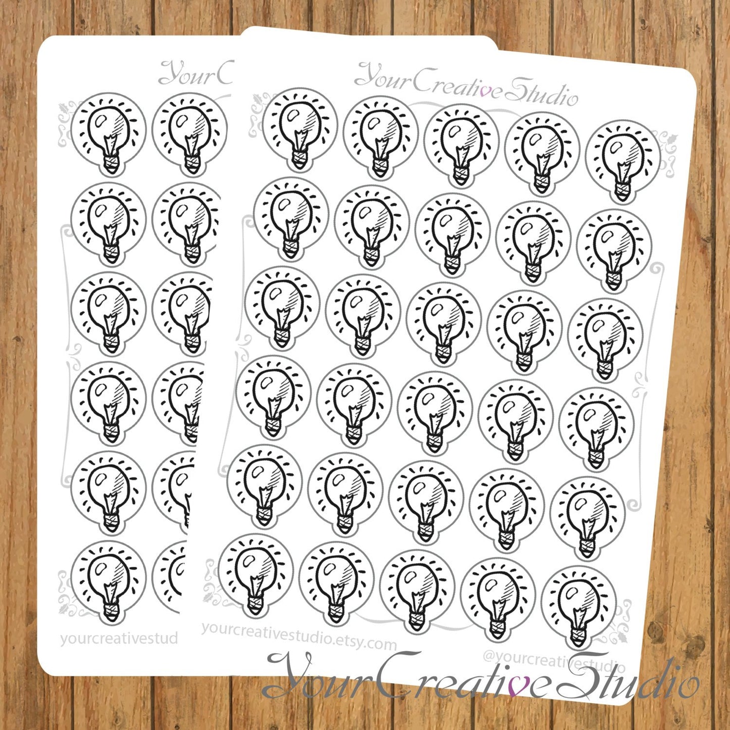 Transparent clear matte idea Stickers - YourCreativeStudio