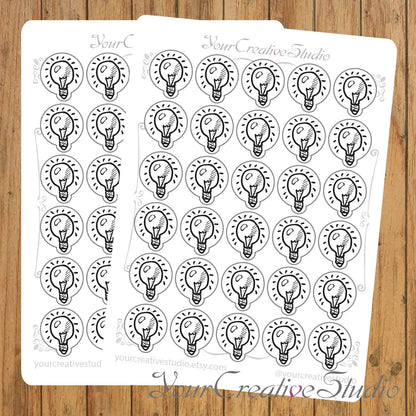 Transparent clear matte idea Stickers - YourCreativeStudio