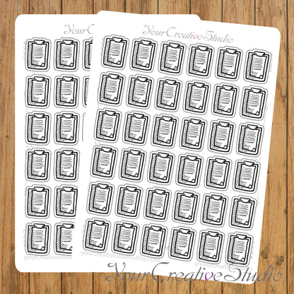 Transparent clear matte note Stickers - YourCreativeStudio