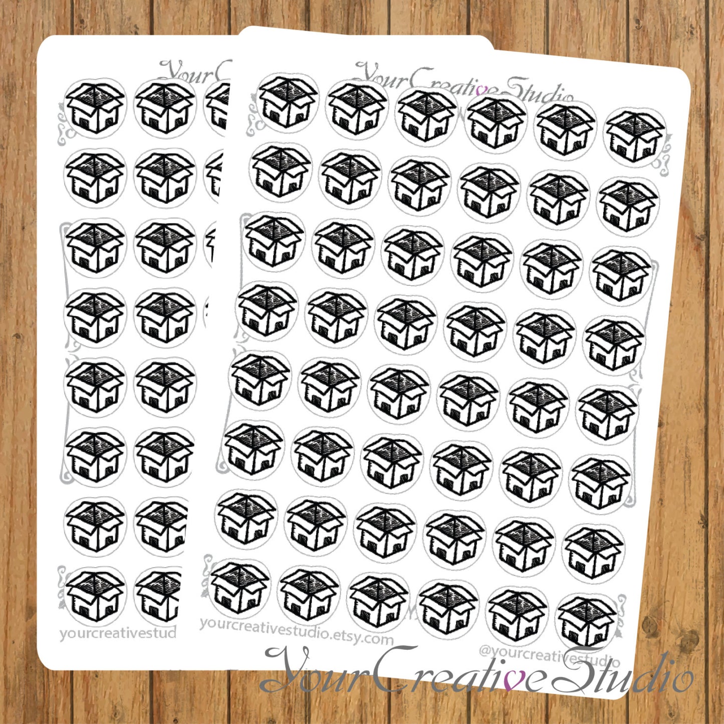 Transparent clear matte Parcels Stickers - YourCreativeStudio