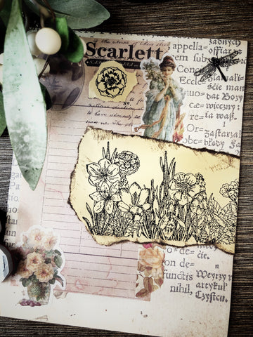 Your Creative Studio Cling Stamp Flower garden CLS 0006