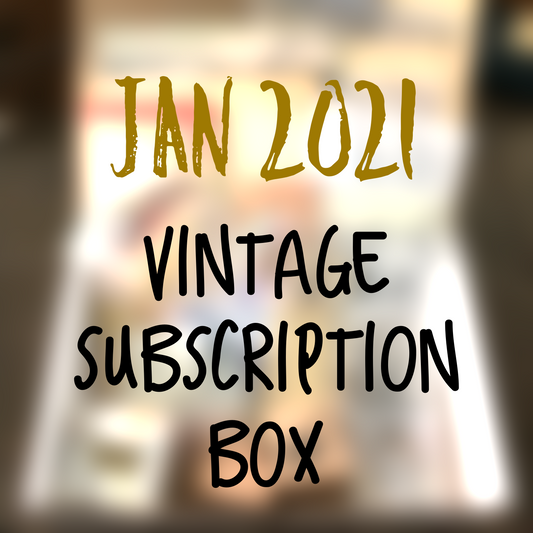 January planner 2021 stationery box - Vintage non-holiday themed - YourCreativeStudio