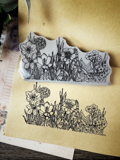 Your Creative Studio Cling Stamp Flower garden CLS 0006