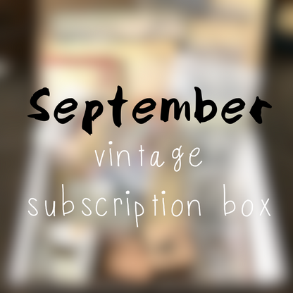 September planner stationery box - Vintage themed - YourCreativeStudio