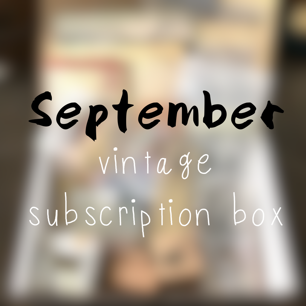 September planner stationery box - Vintage themed - YourCreativeStudio