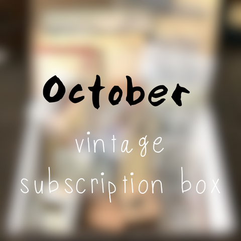 October planner stationery box - Vintage themed - YourCreativeStudio