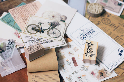 PreOrder Time Travel - June planner stationery box - Vintage theme - YourCreativeStudio