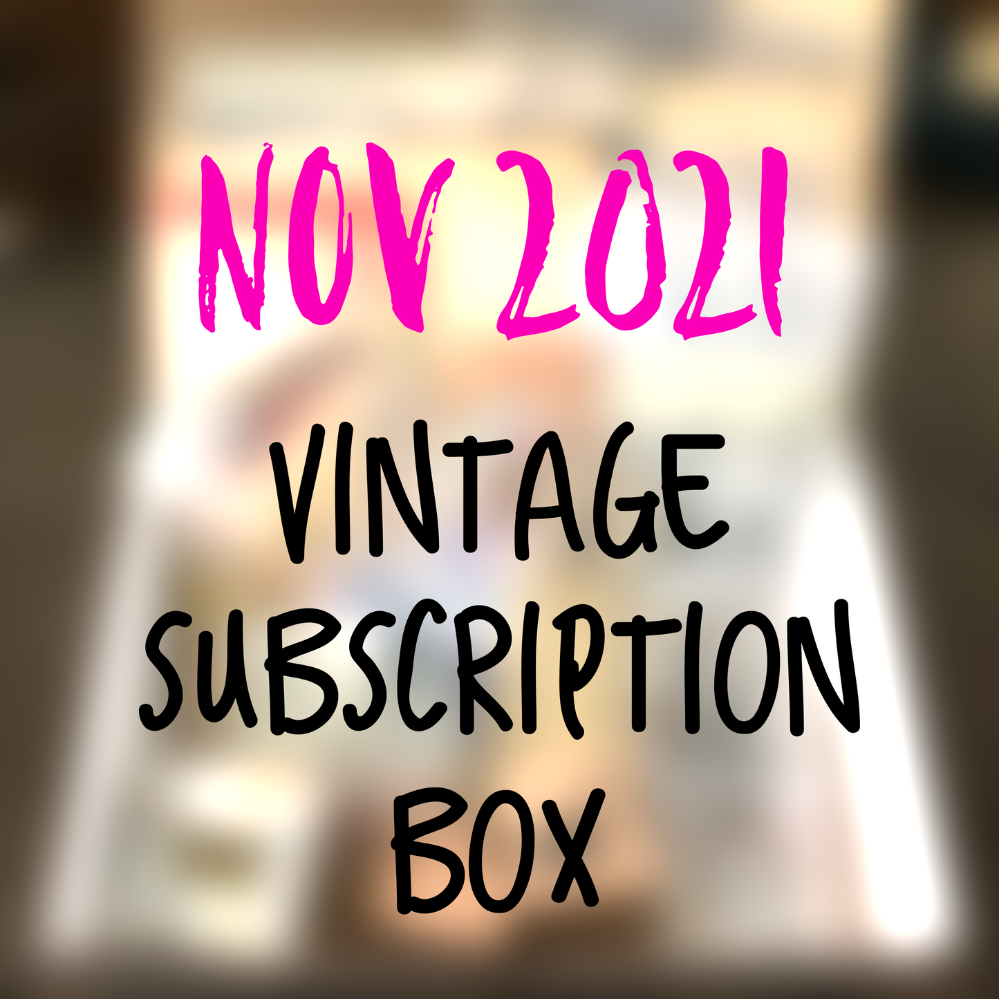 November 2021 stationery box - Vintage non-holiday themed