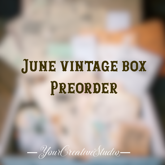 PreOrder Time Travel - June planner stationery box - Vintage theme - YourCreativeStudio